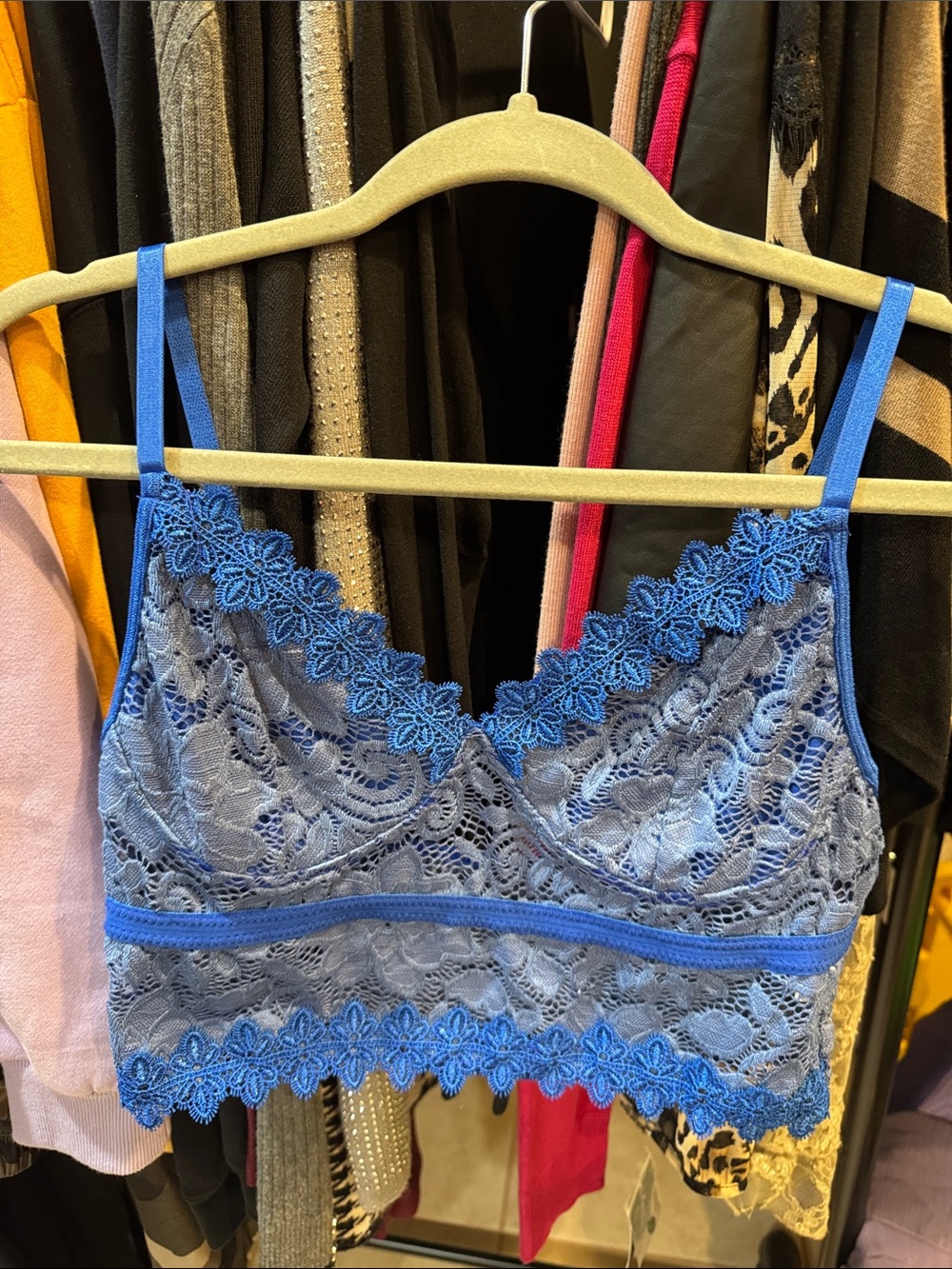 Blue Lace Bralette - Women Intimates & Sleepwear - Picture 3 of 5
